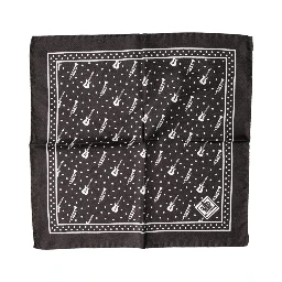 Black Guitar Trumpet Men Handkerchief Scarf