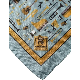 Blue Jazz Club Square Handkerchief Scarf