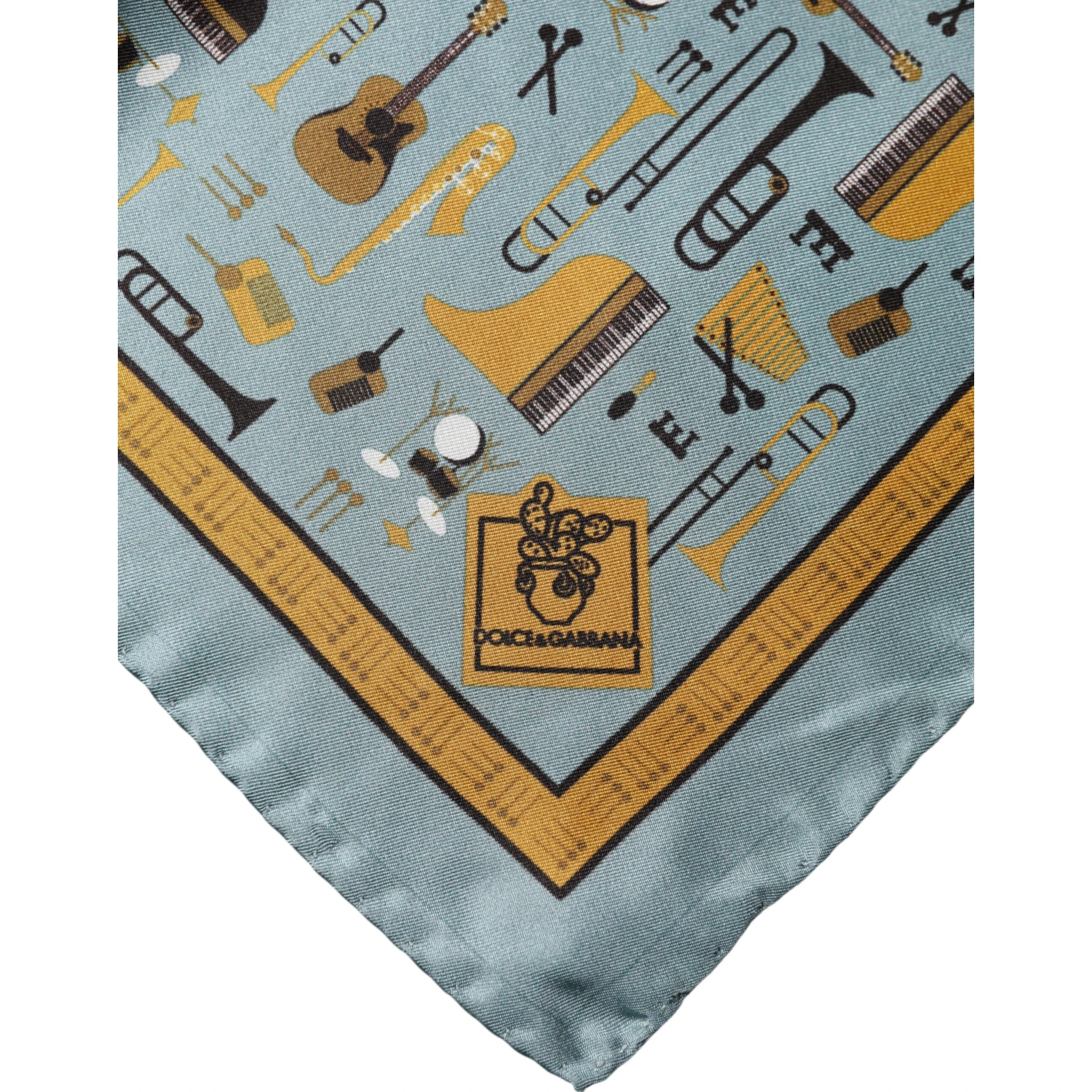 Blue Jazz Club Square Handkerchief Scarf