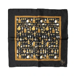 Black Jazz Club Square Handkerchief Scarf