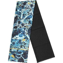 Multicolor Marble Neck Wrap Foulard Scarf