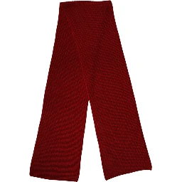 Red Wool Knitted Neck Wrap Shawl Men Scarf