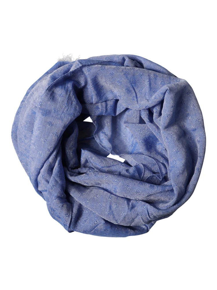 Blue Lace Stole Cotton Neck Wrap Shawl Scarf