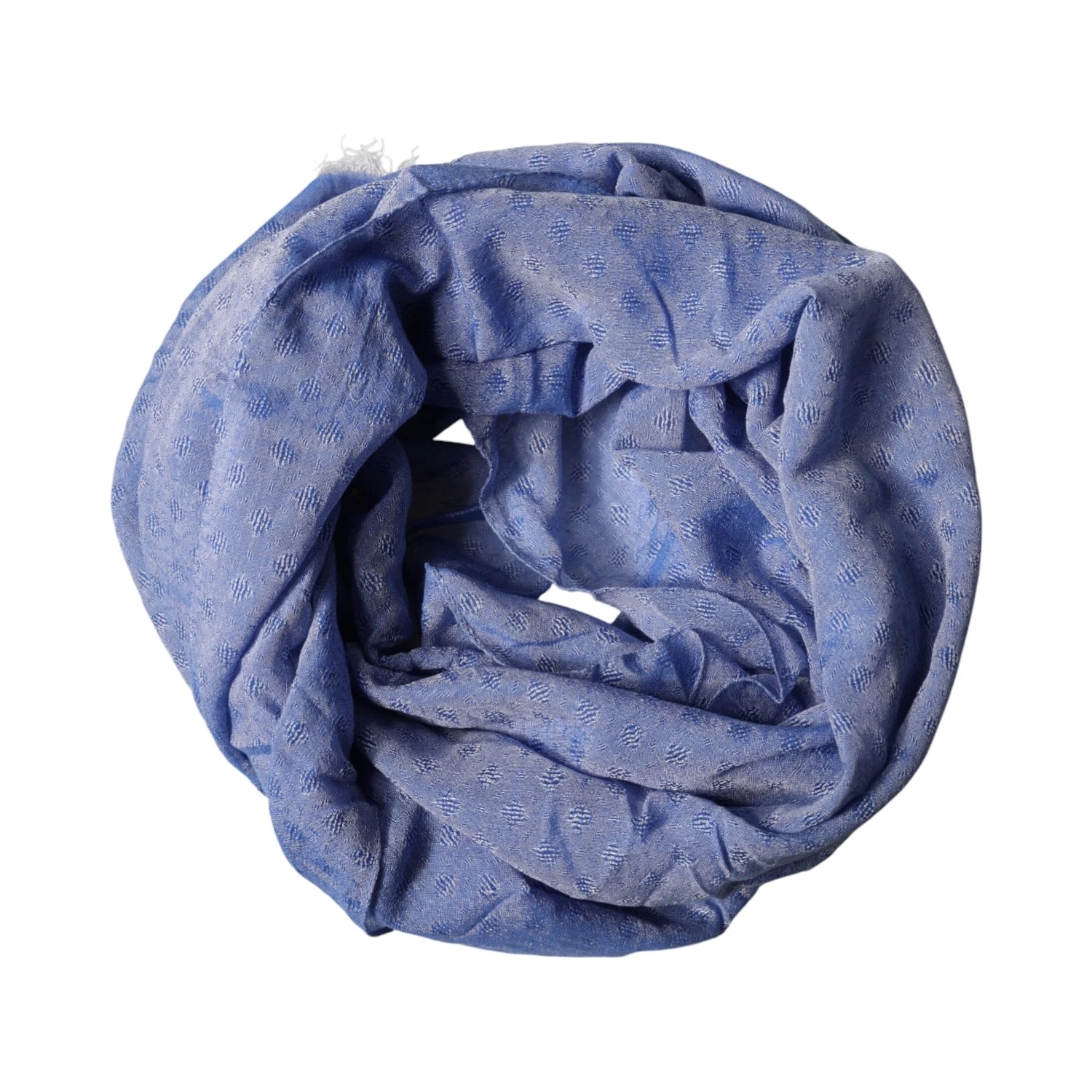 Blue Lace Stole Cotton Neck Wrap Shawl Scarf