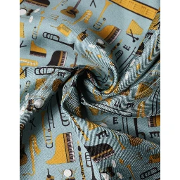 Blue Jazz Club Square Handkerchief Scarf