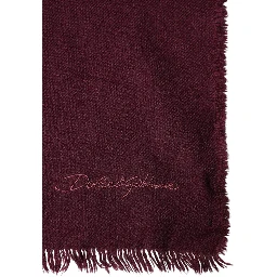 Maroon Cashmere Fringes Neck Wrap Shawl Scarf