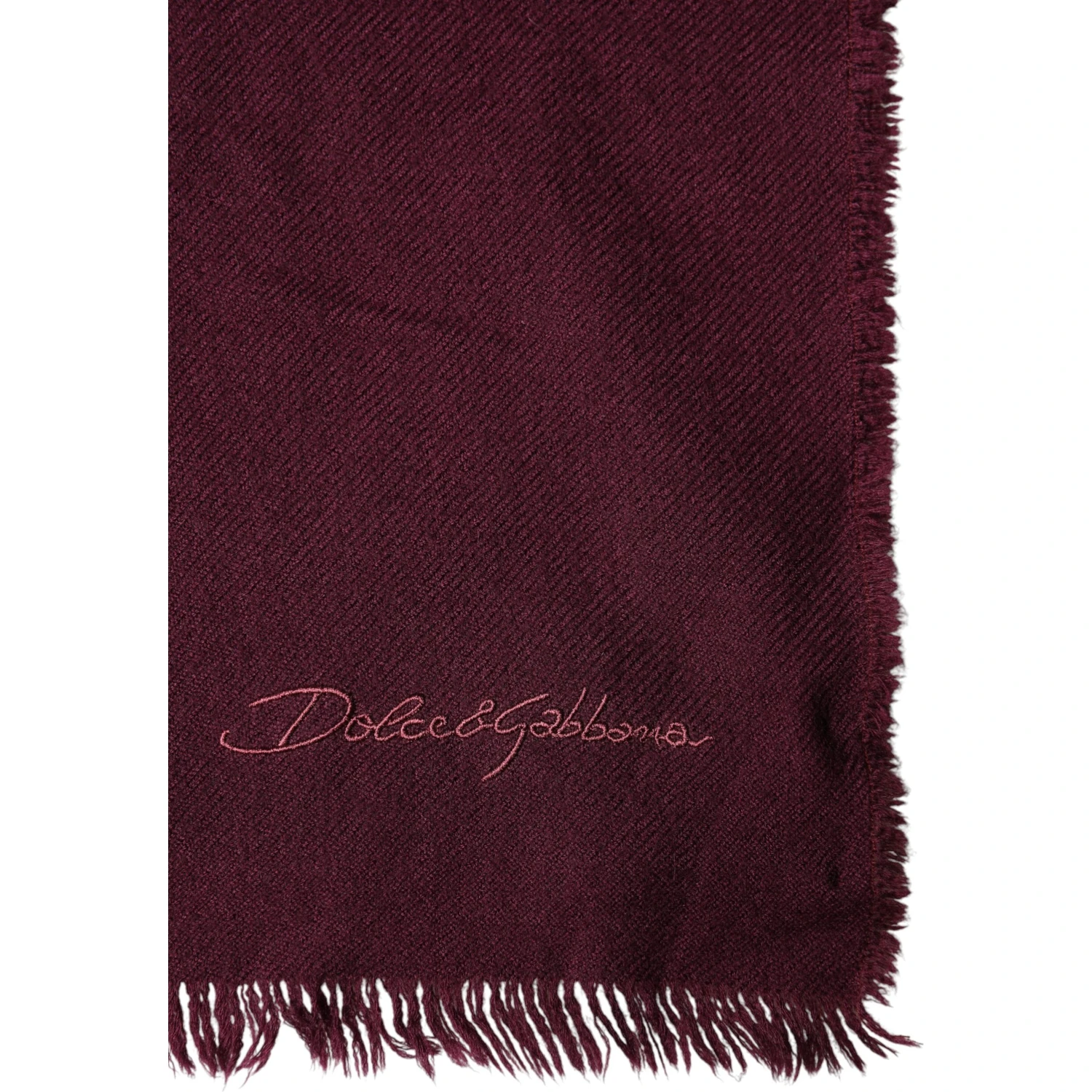 Maroon Cashmere Fringes Neck Wrap Shawl Scarf