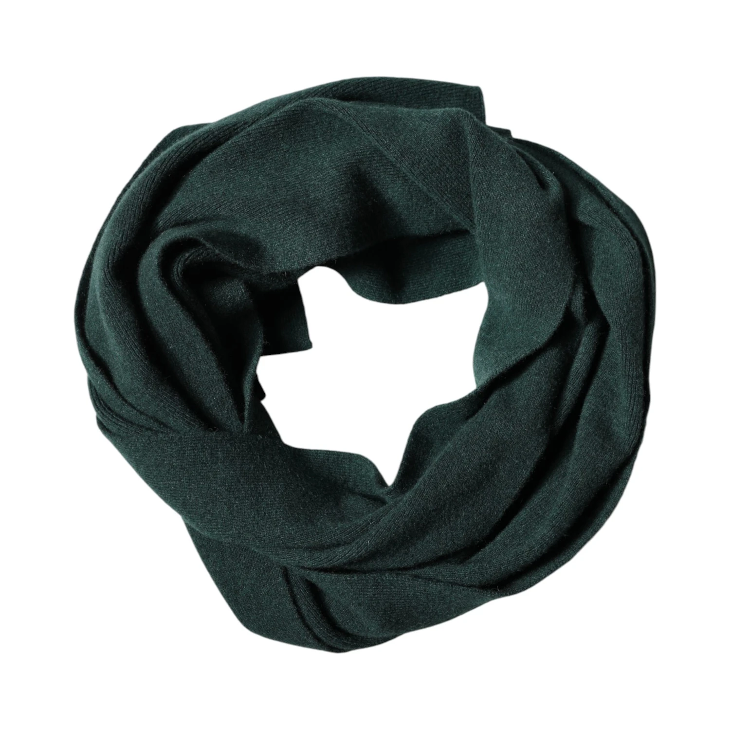 Green Cashmere Knitted Neck Wrap Shawl Scarf