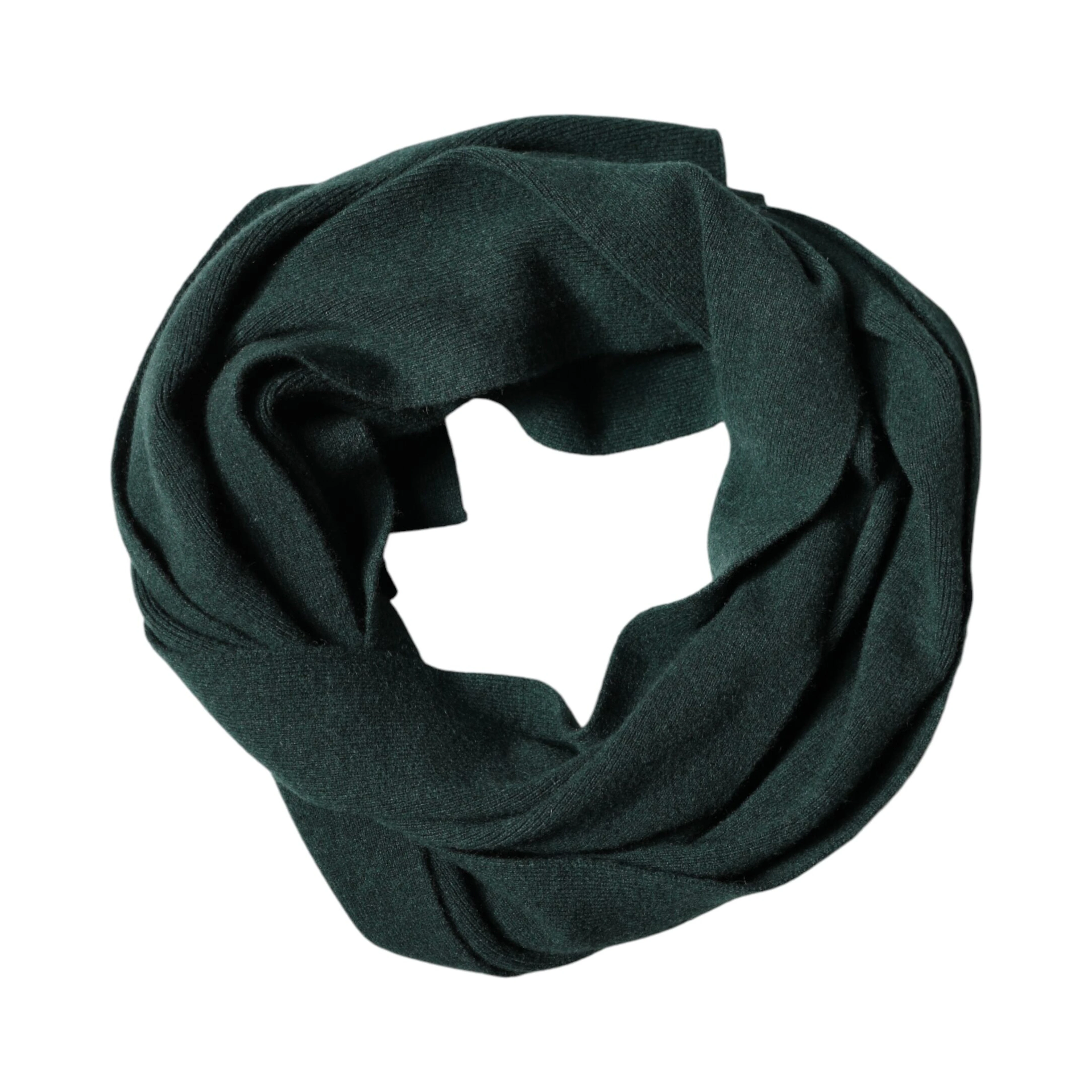 Green Cashmere Knitted Neck Wrap Shawl Scarf