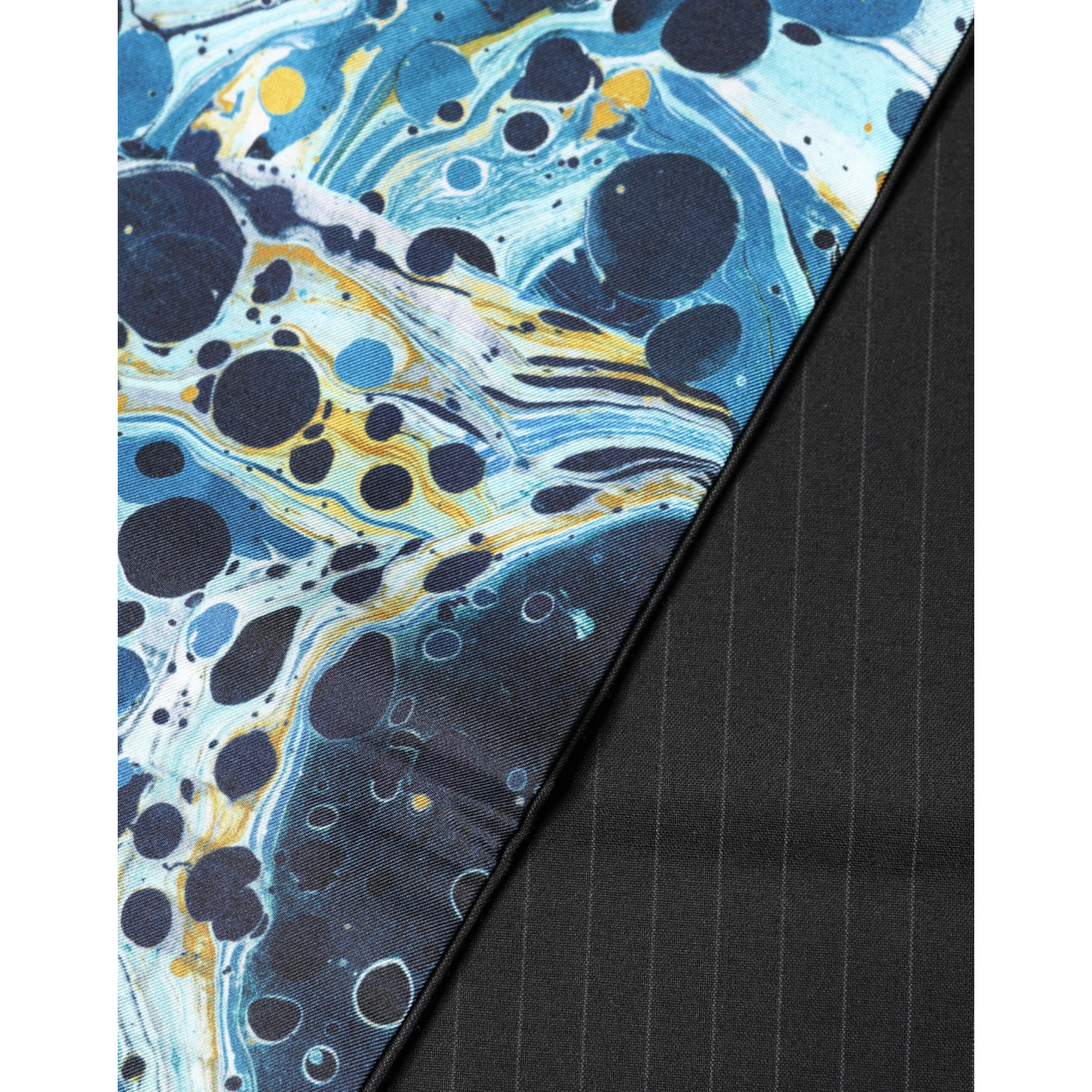 Multicolor Marble Neck Wrap Foulard Scarf