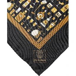 Black Jazz Club Square Handkerchief Scarf