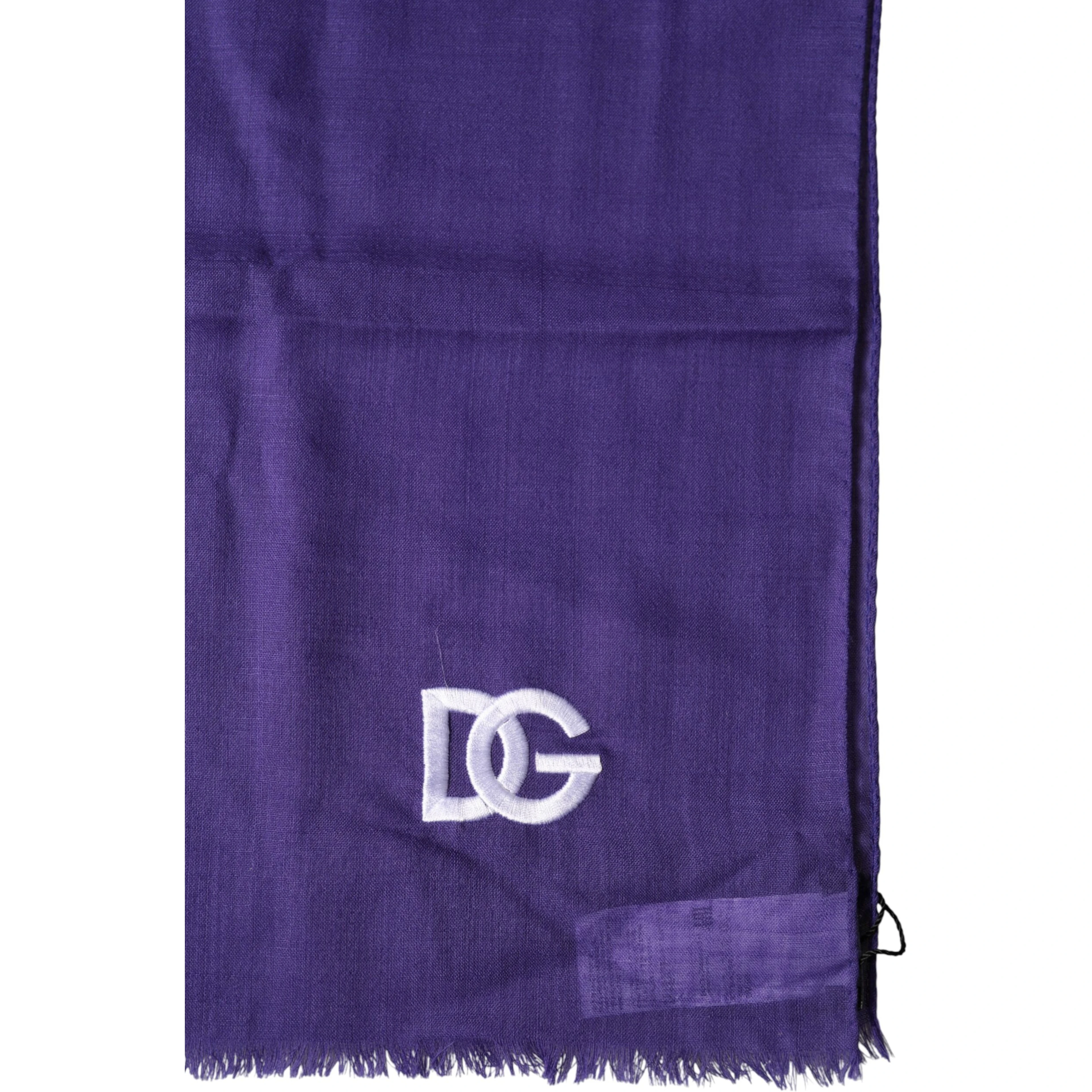 Purple Lace Stole Cotton Wrap Shawl Scarf