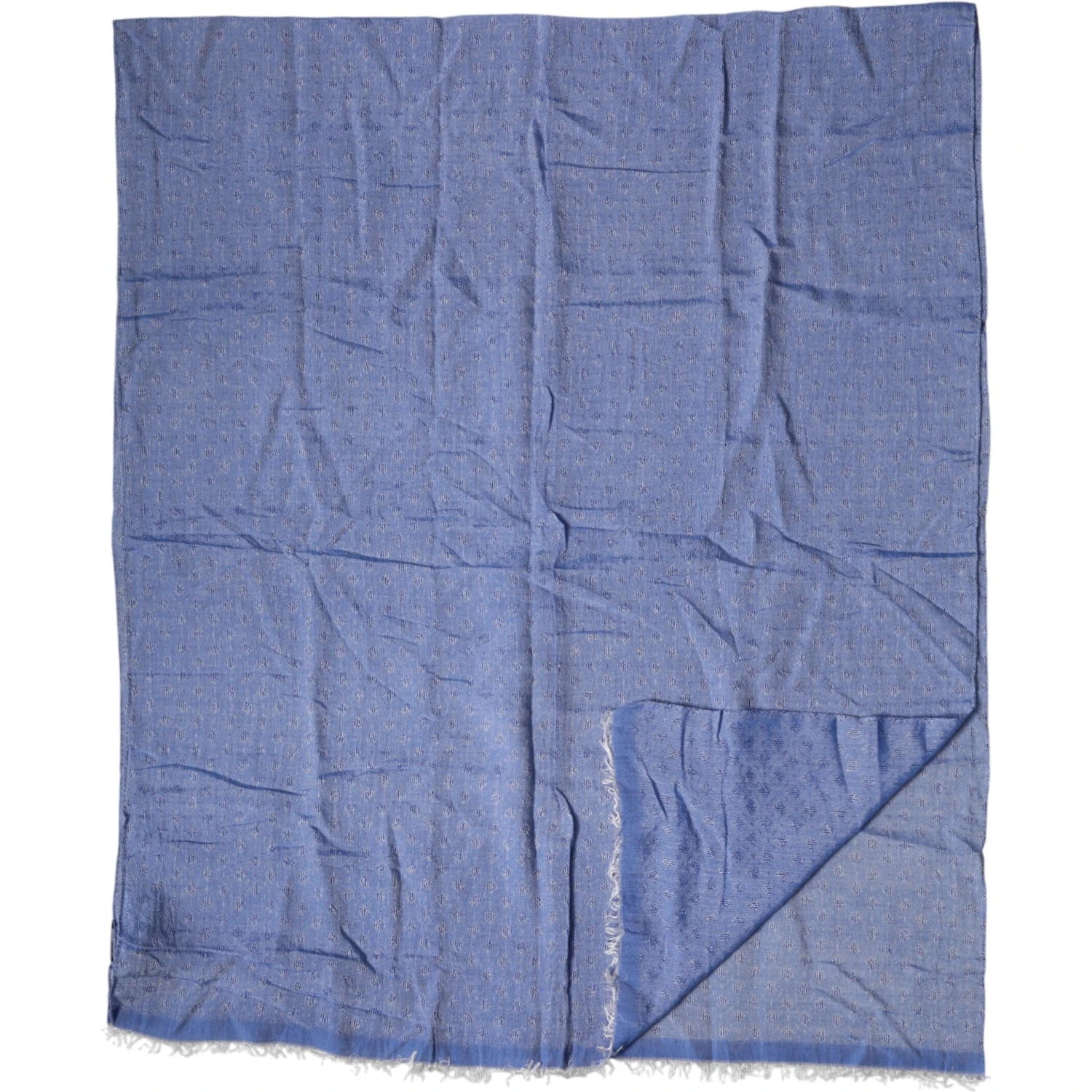 Blue Lace Stole Cotton Neck Wrap Shawl Scarf