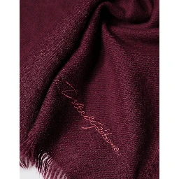Maroon Cashmere Fringes Neck Wrap Shawl Scarf