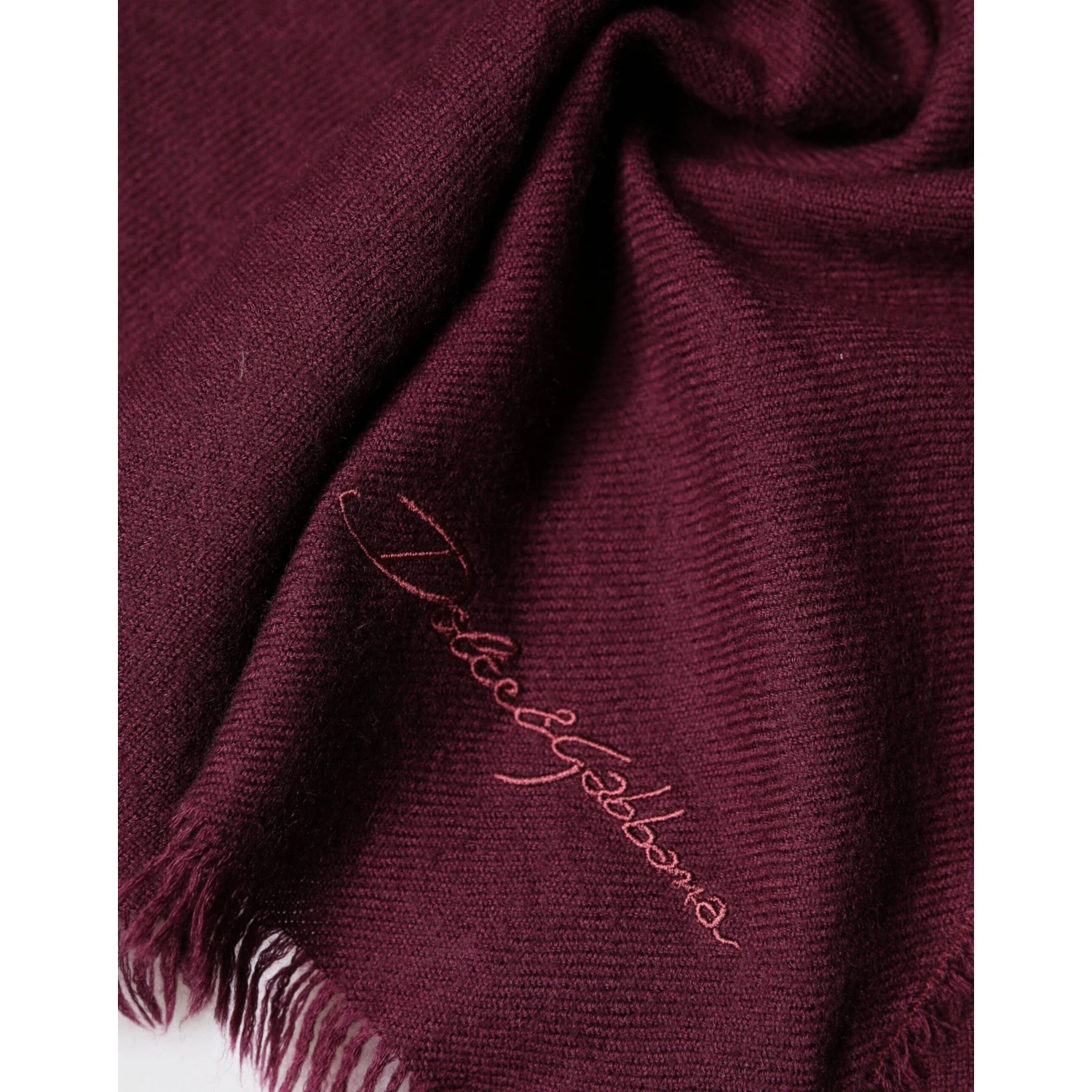 Maroon Cashmere Fringes Neck Wrap Shawl Scarf