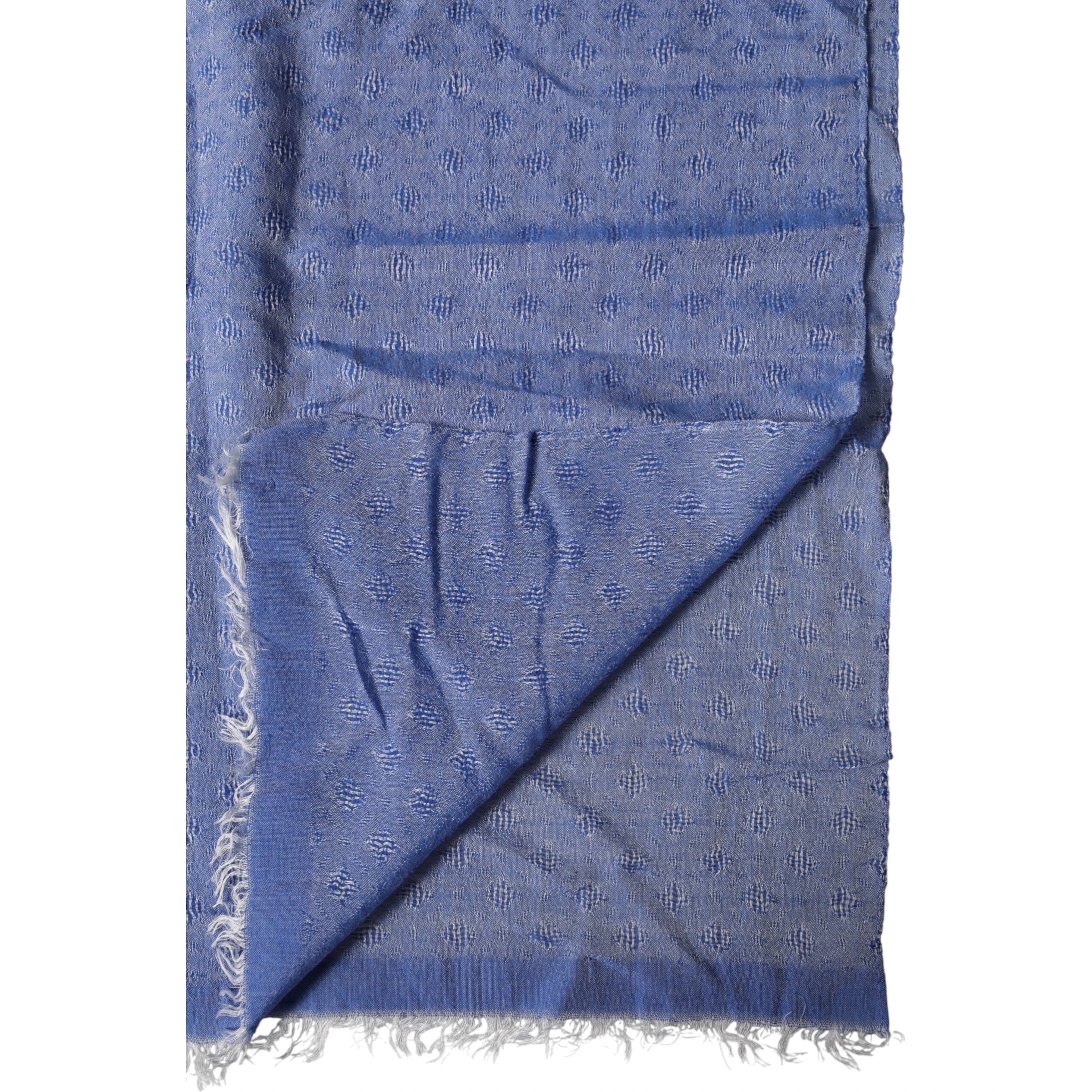 Blue Lace Stole Cotton Neck Wrap Shawl Scarf