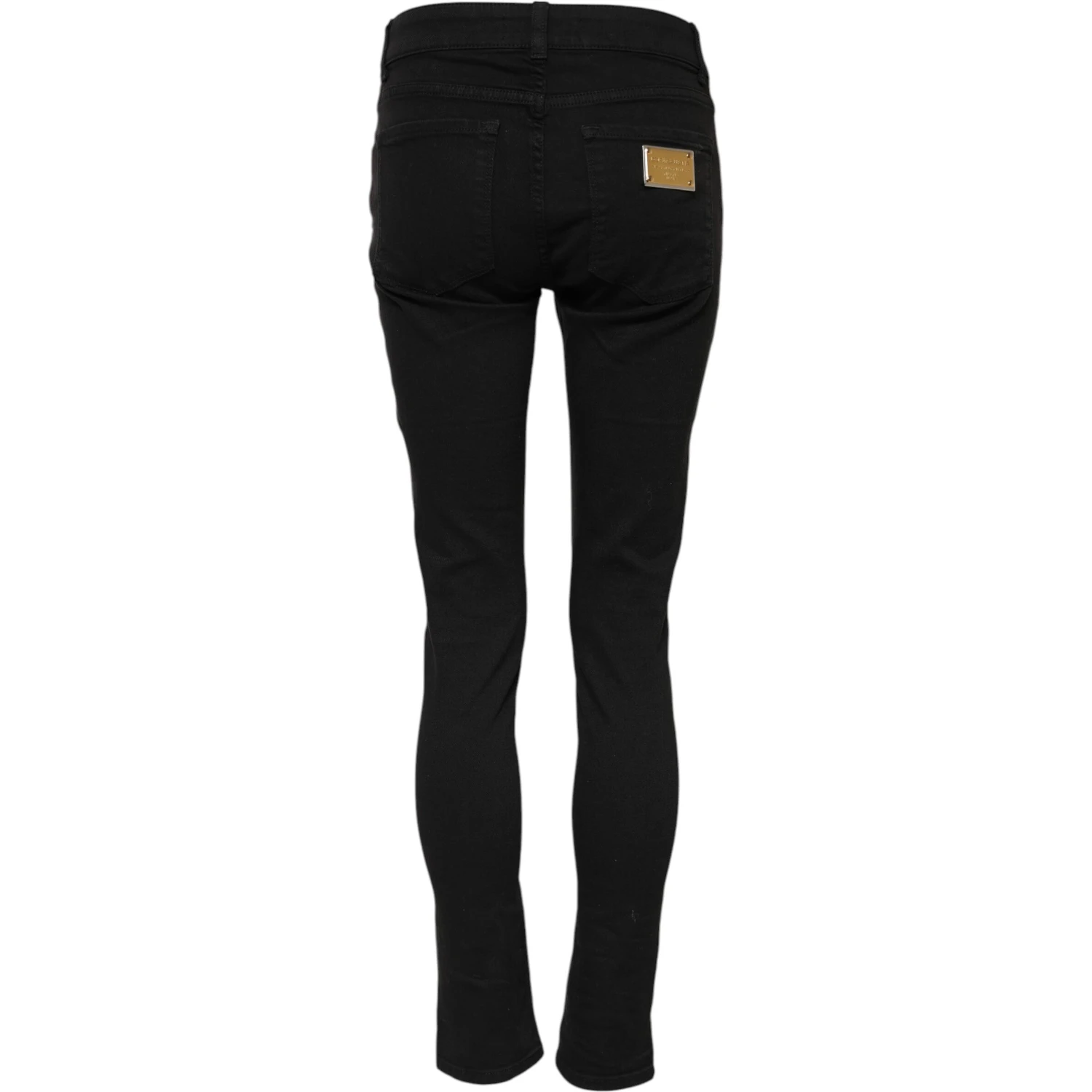 Black Cotton Casual Skinny Denim Jeans
