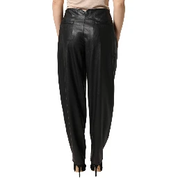 Black Embellished Tapered  Pants