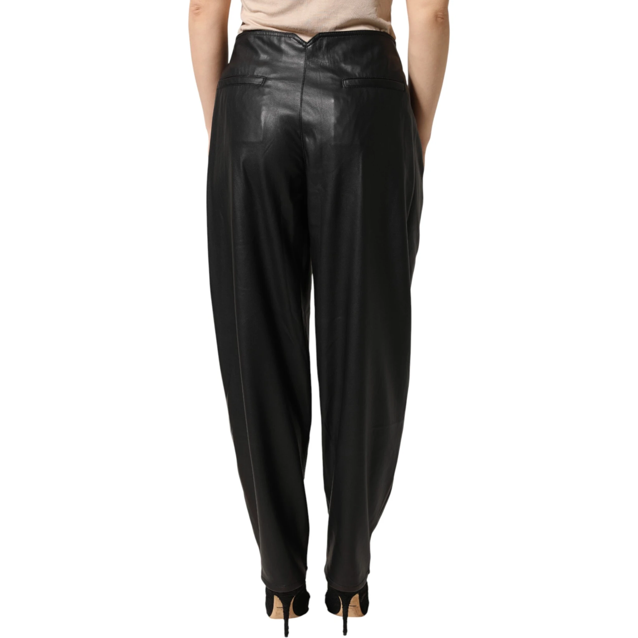 Black Embellished Tapered  Pants