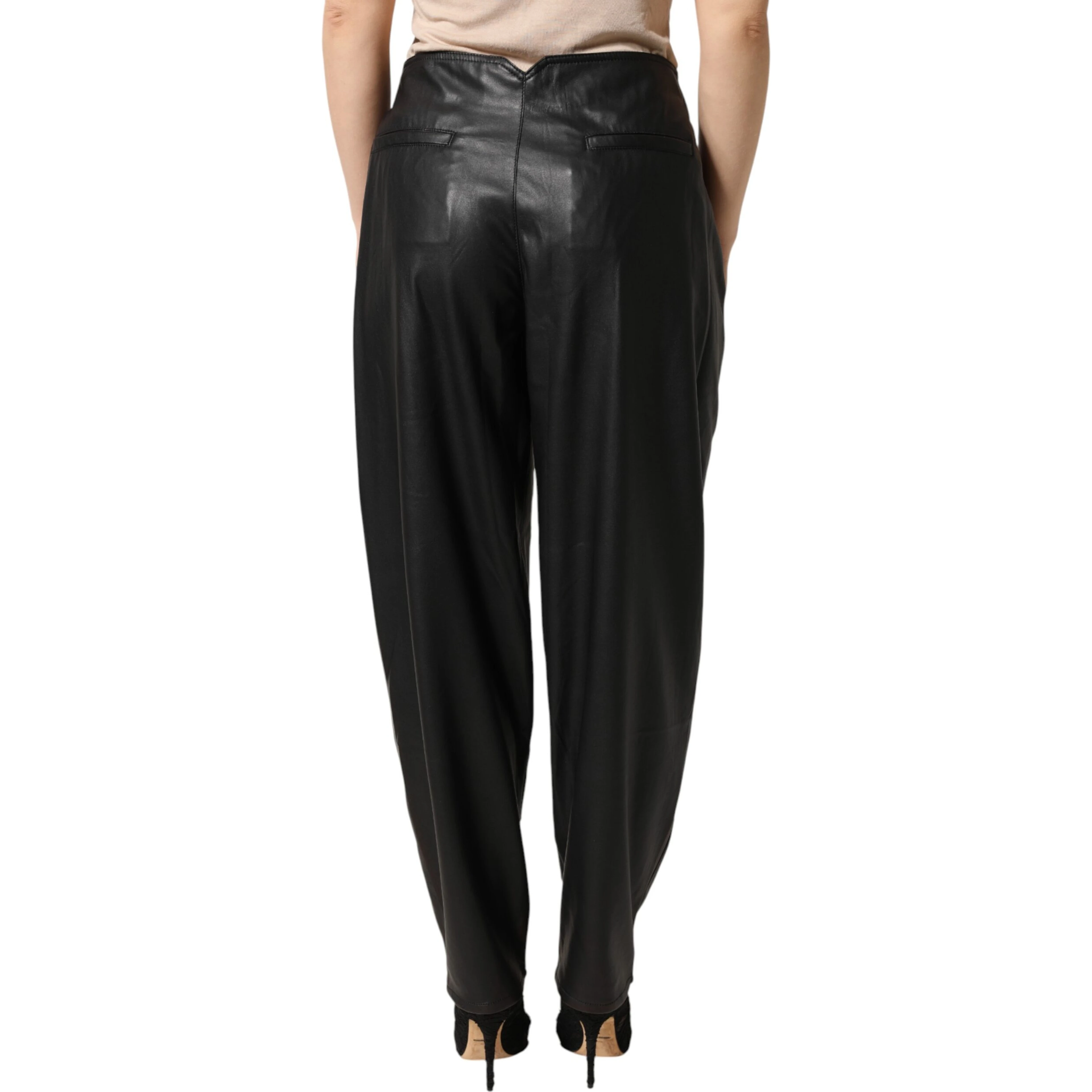 Black Embellished Tapered  Pants
