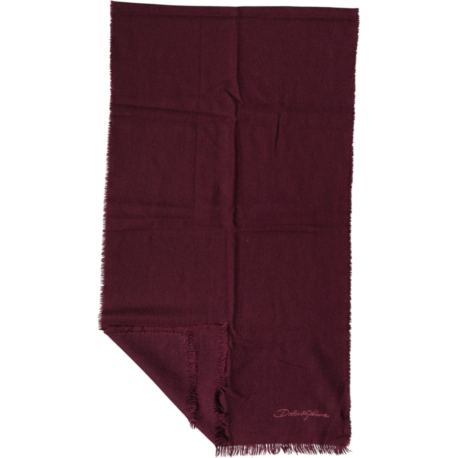 Maroon Cashmere Fringes Neck Wrap Shawl Scarf