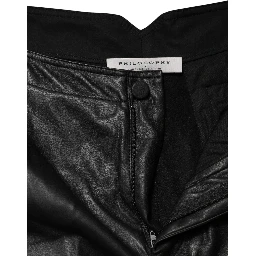 Black Embellished Tapered  Pants