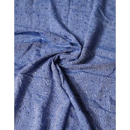 Blue Lace Stole Cotton Neck Wrap Shawl Scarf