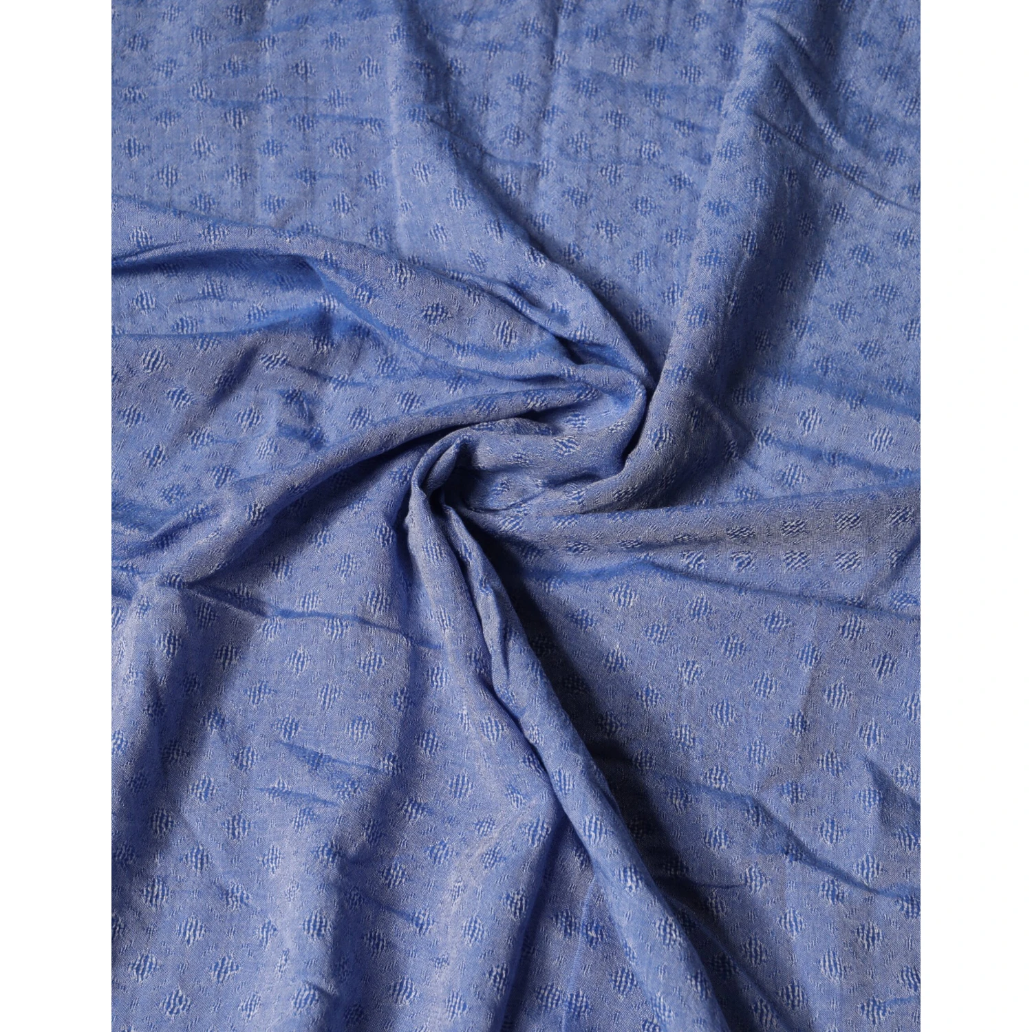 Blue Lace Stole Cotton Neck Wrap Shawl Scarf