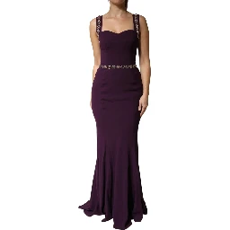 Violet Embellished Sheath Mermaid Gown Dress