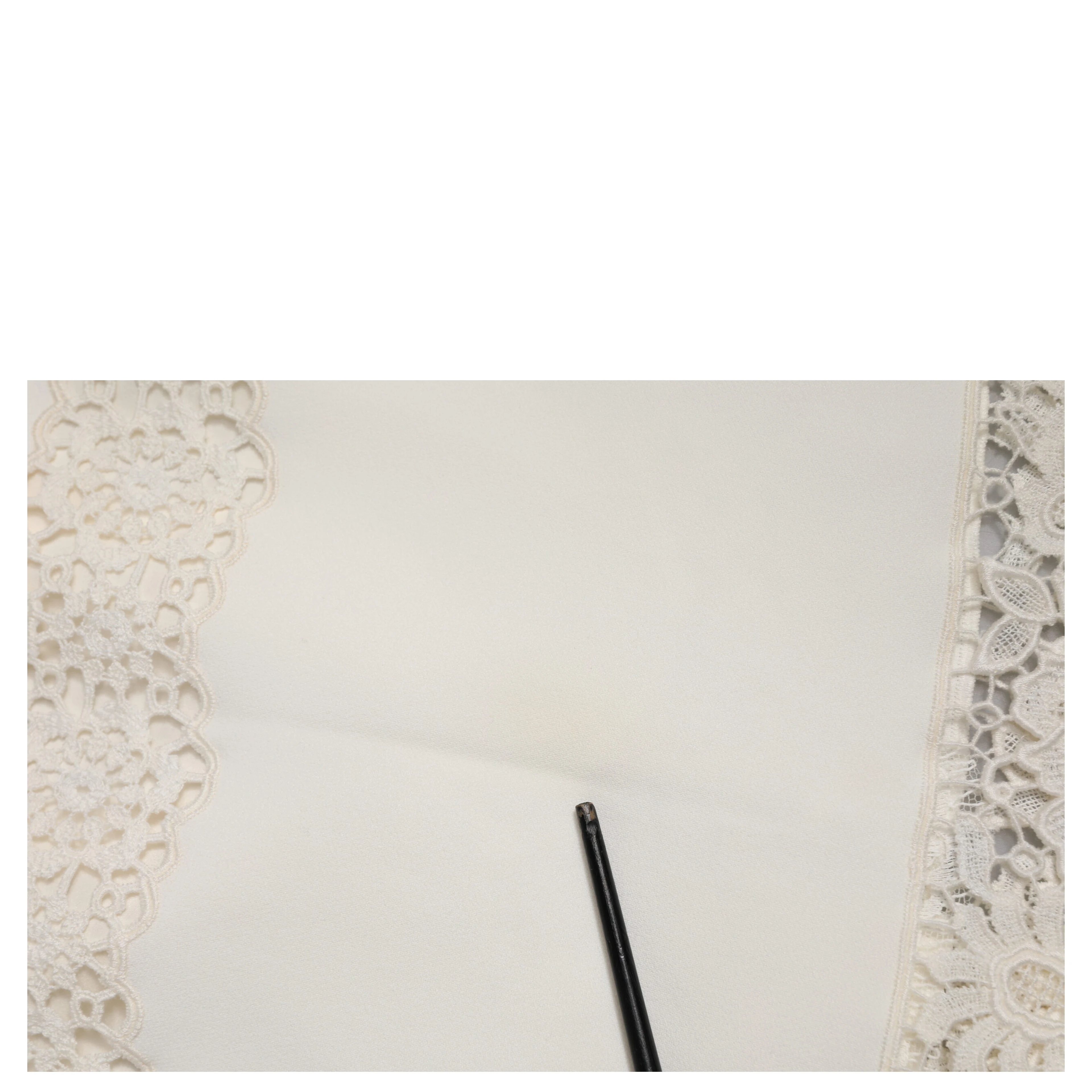 White Floral Lace High Waist Pencil Cut  Skirt
