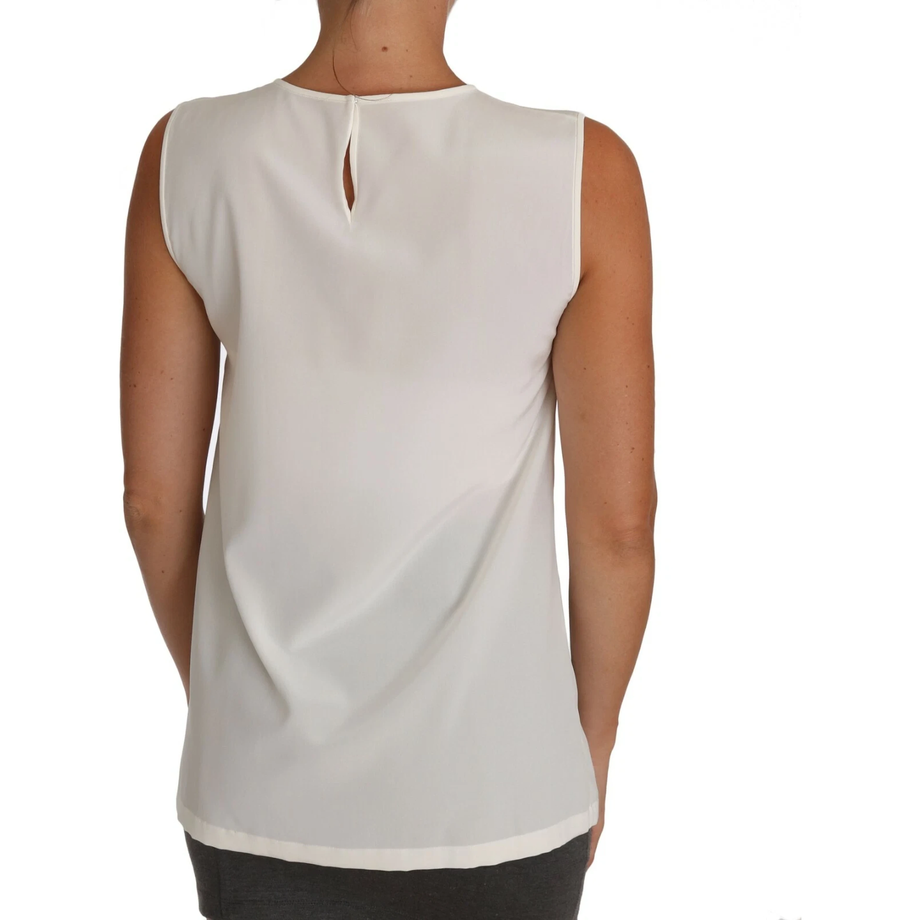 White Embellished Crystal Sequin Fairy  Top