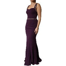 Violet Embellished Sheath Mermaid Gown Dress