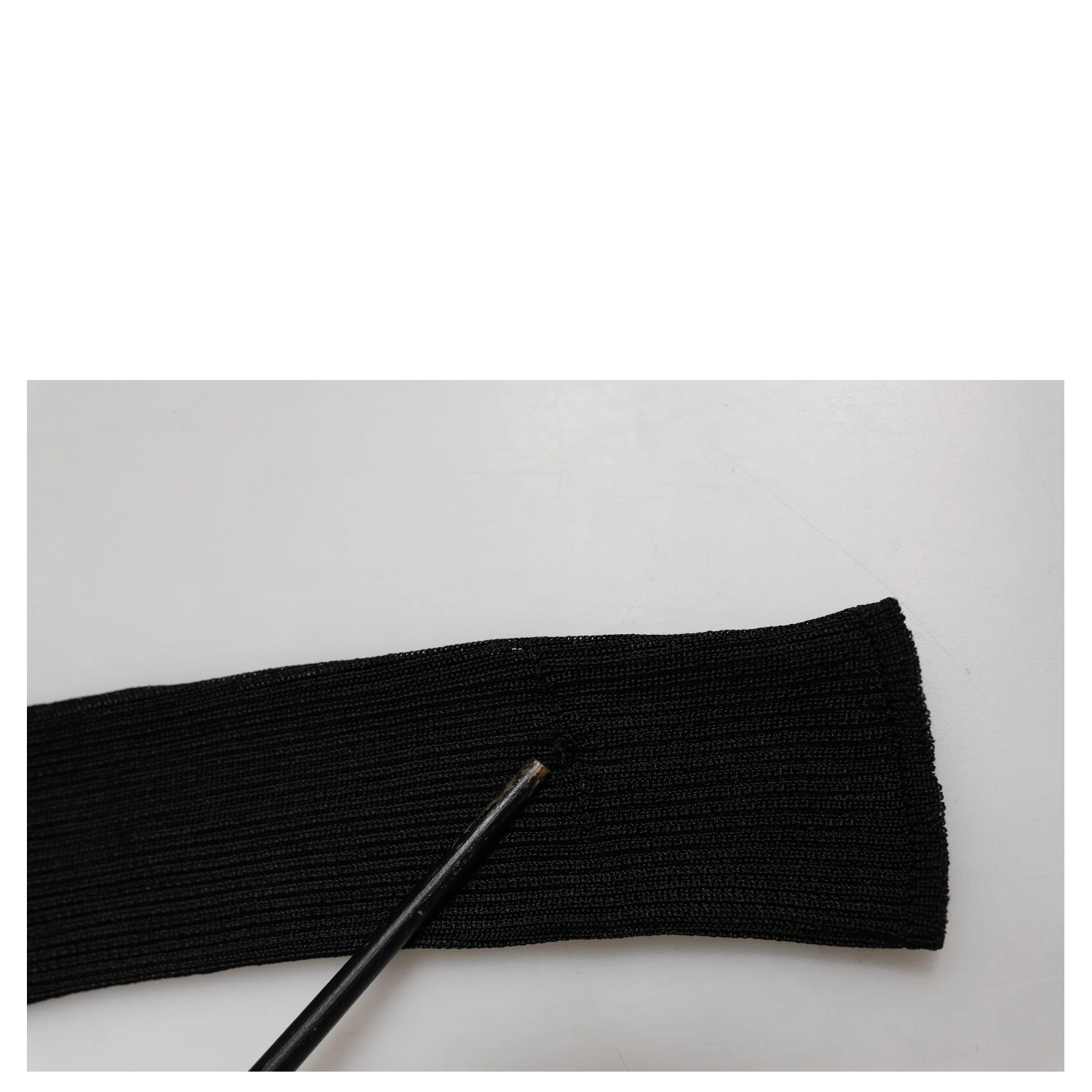 Black Viscose Turtle Neck Pullover Top