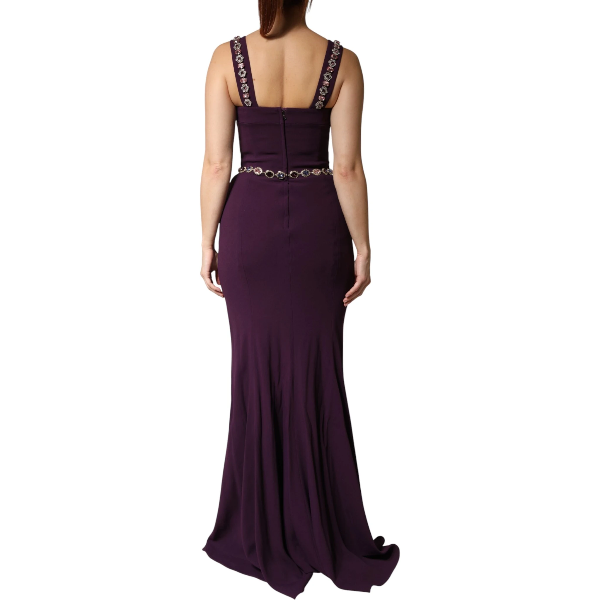 Violet Embellished Sheath Mermaid Gown Dress