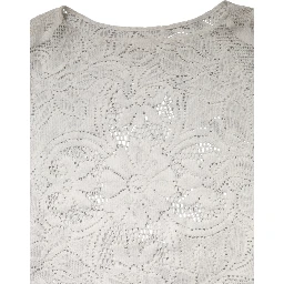 White Embroidery Lace Cotton Blouse Top