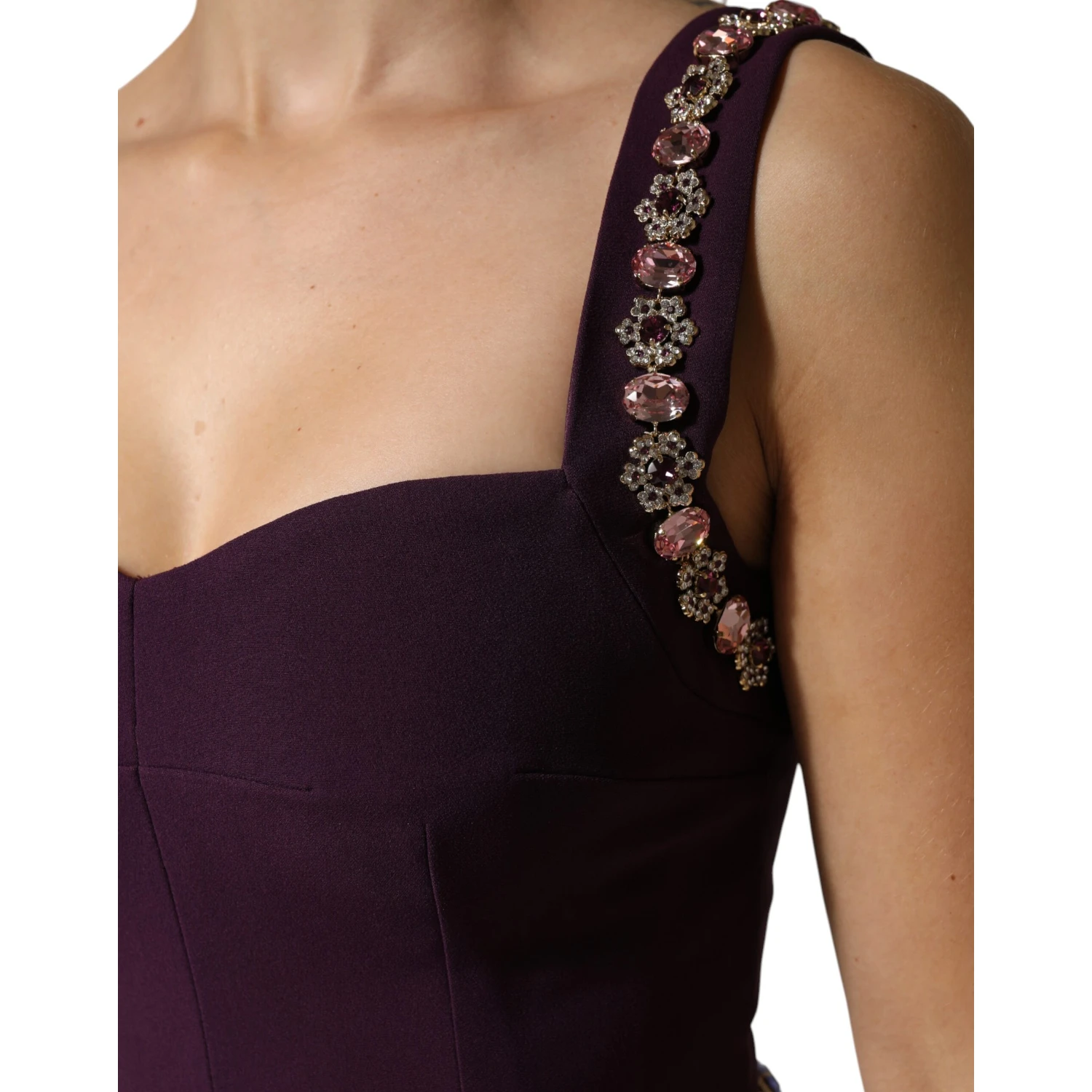 Violet Embellished Sheath Mermaid Gown Dress