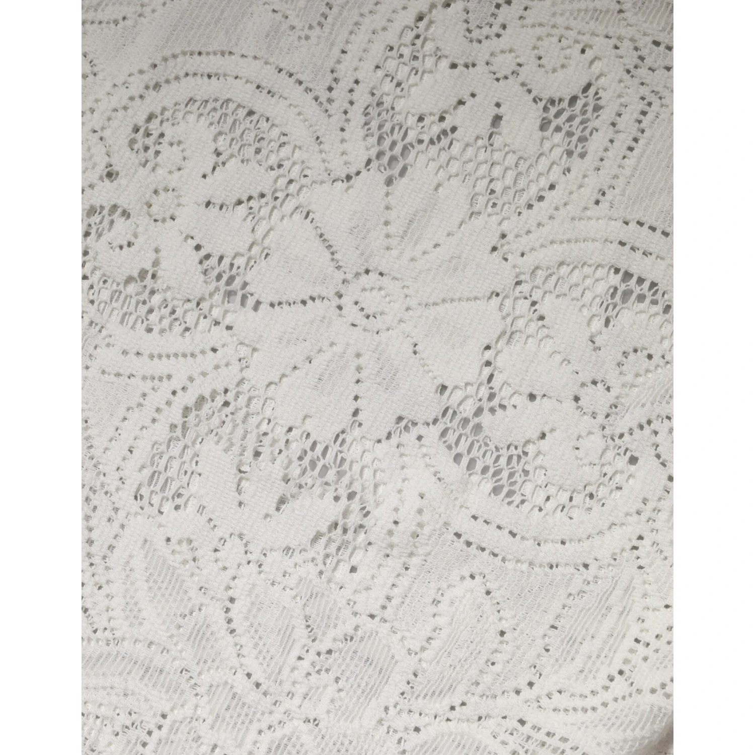 White Embroidery Lace Cotton Blouse Top