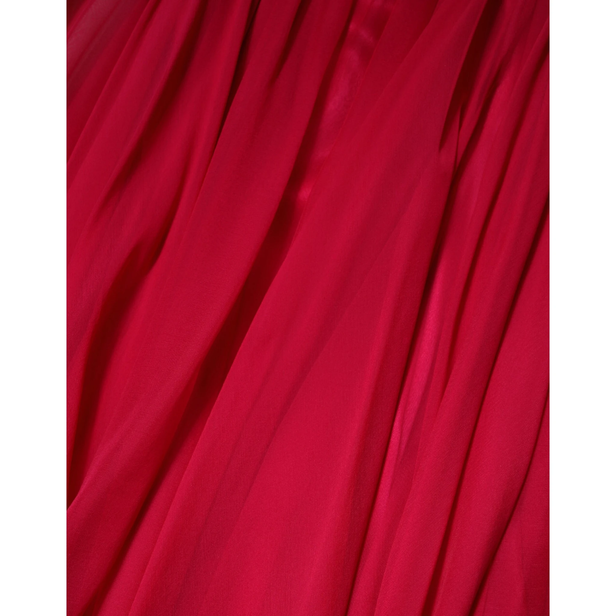 Pink Silk Embellished A-line Midi Dress