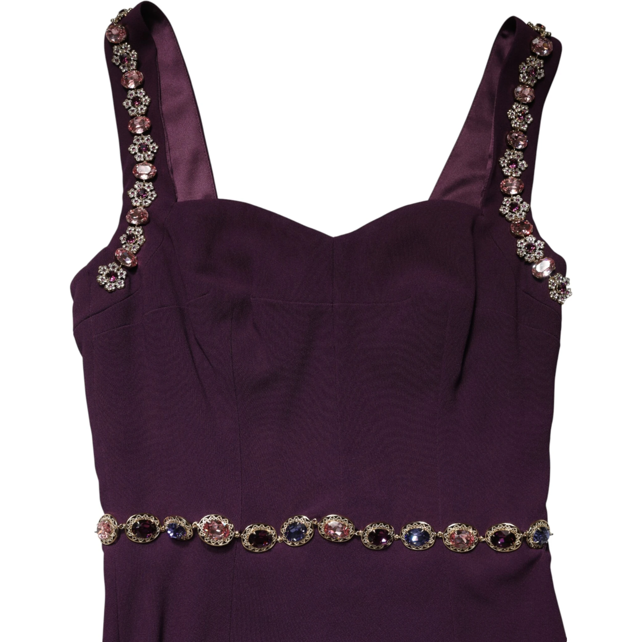 Violet Embellished Sheath Mermaid Gown Dress