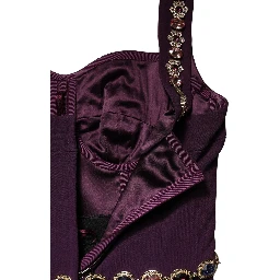 Violet Embellished Sheath Mermaid Gown Dress