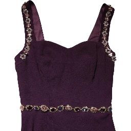 Violet Embellished Sheath Mermaid Gown Dress