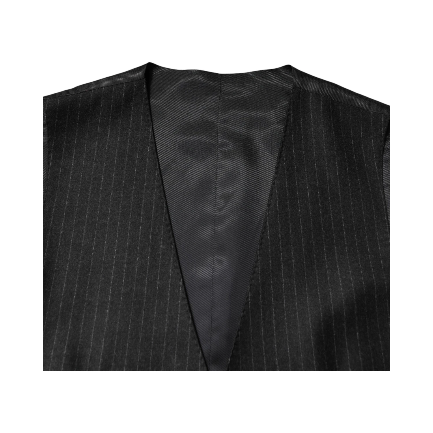 Black Stripes Wool Dress Men Waistcoat Vest
