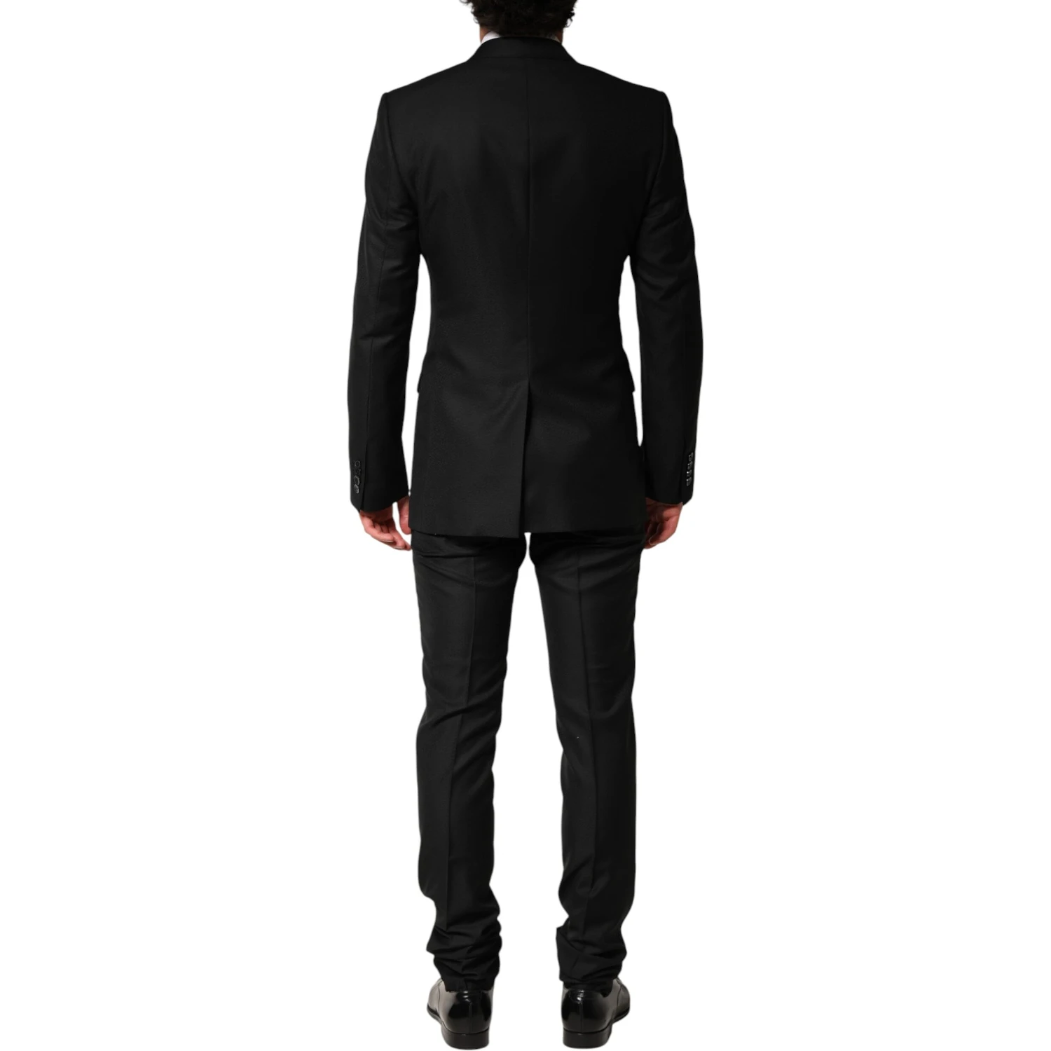 Black Embellished Single Breasted 2 Pc Suit