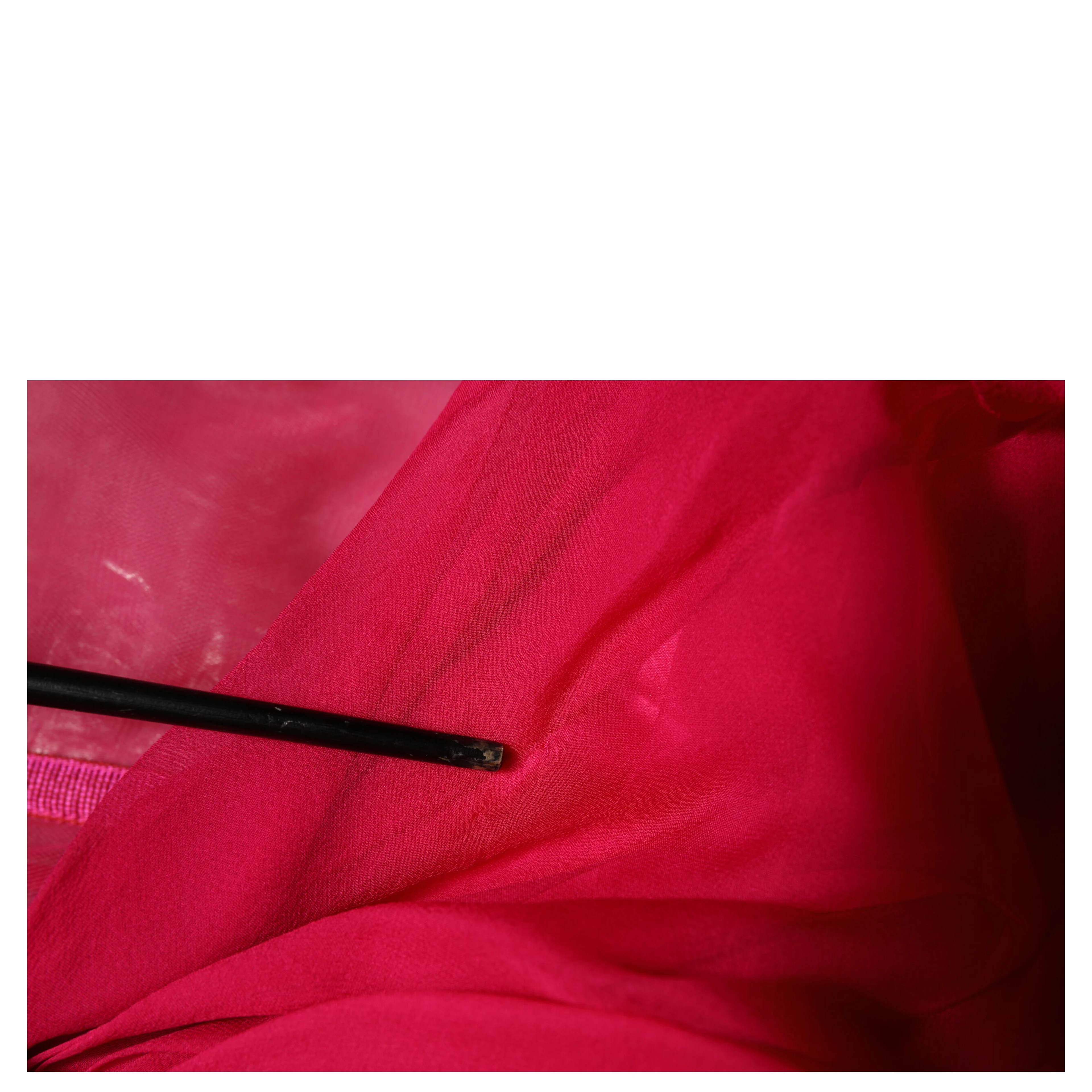 Pink Silk Embellished A-line Midi Dress