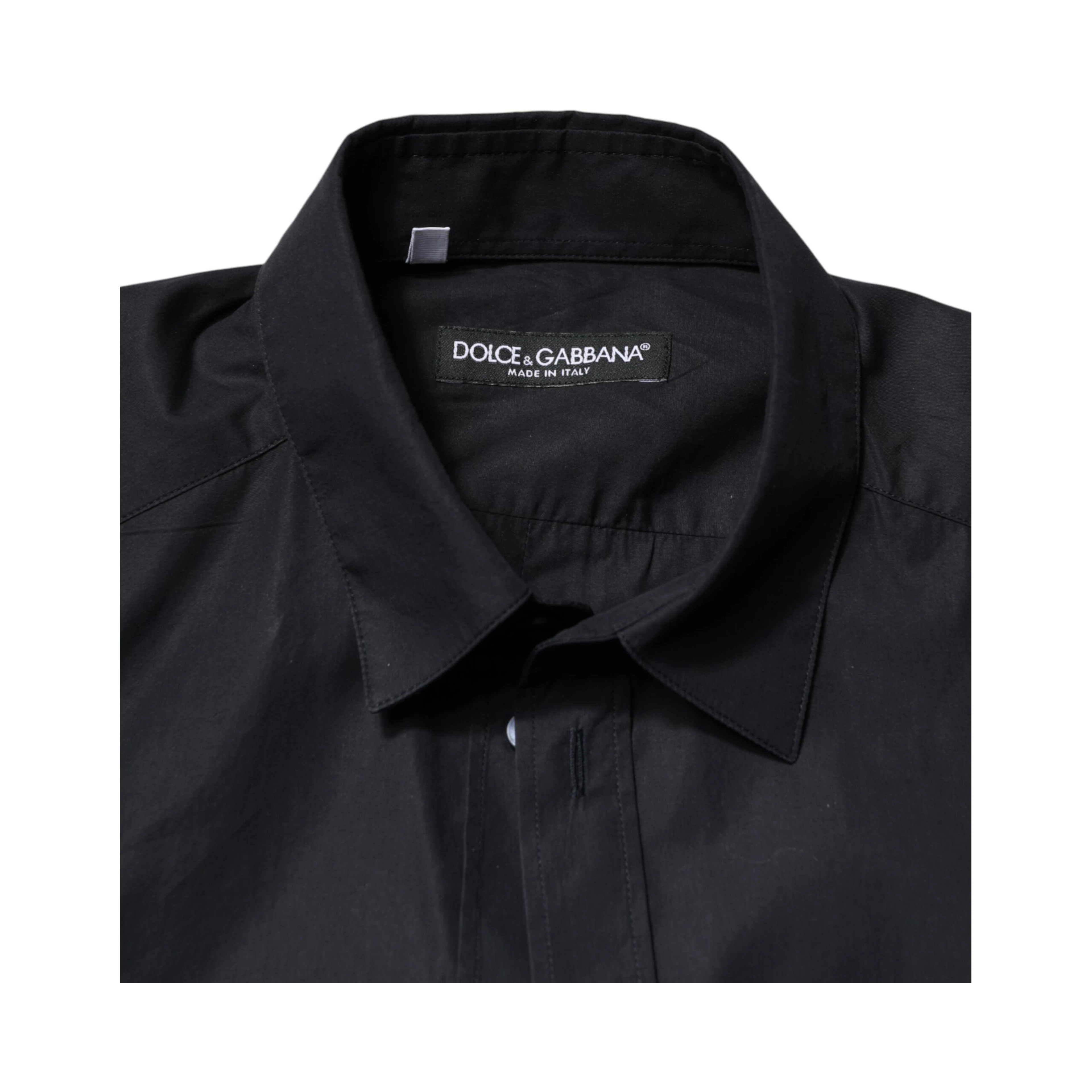 Black Cotton Long Sleeves Dress Formal Shirt