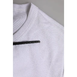 White Cotton Pocket Short Sleeves T-shirt