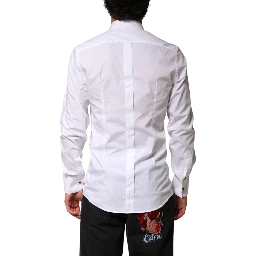 White GOLD Long Sleeves Formal Dress Shirt