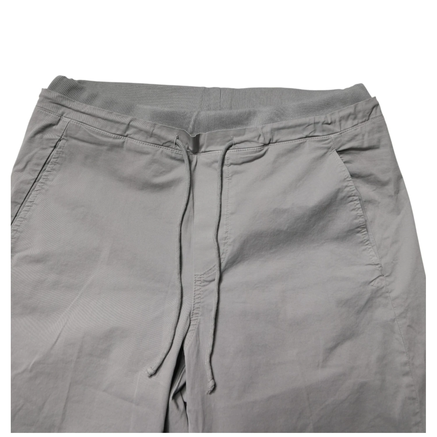 Light Gray Cotton Mid Waist Skinny Men Jogger Trouser Pants
