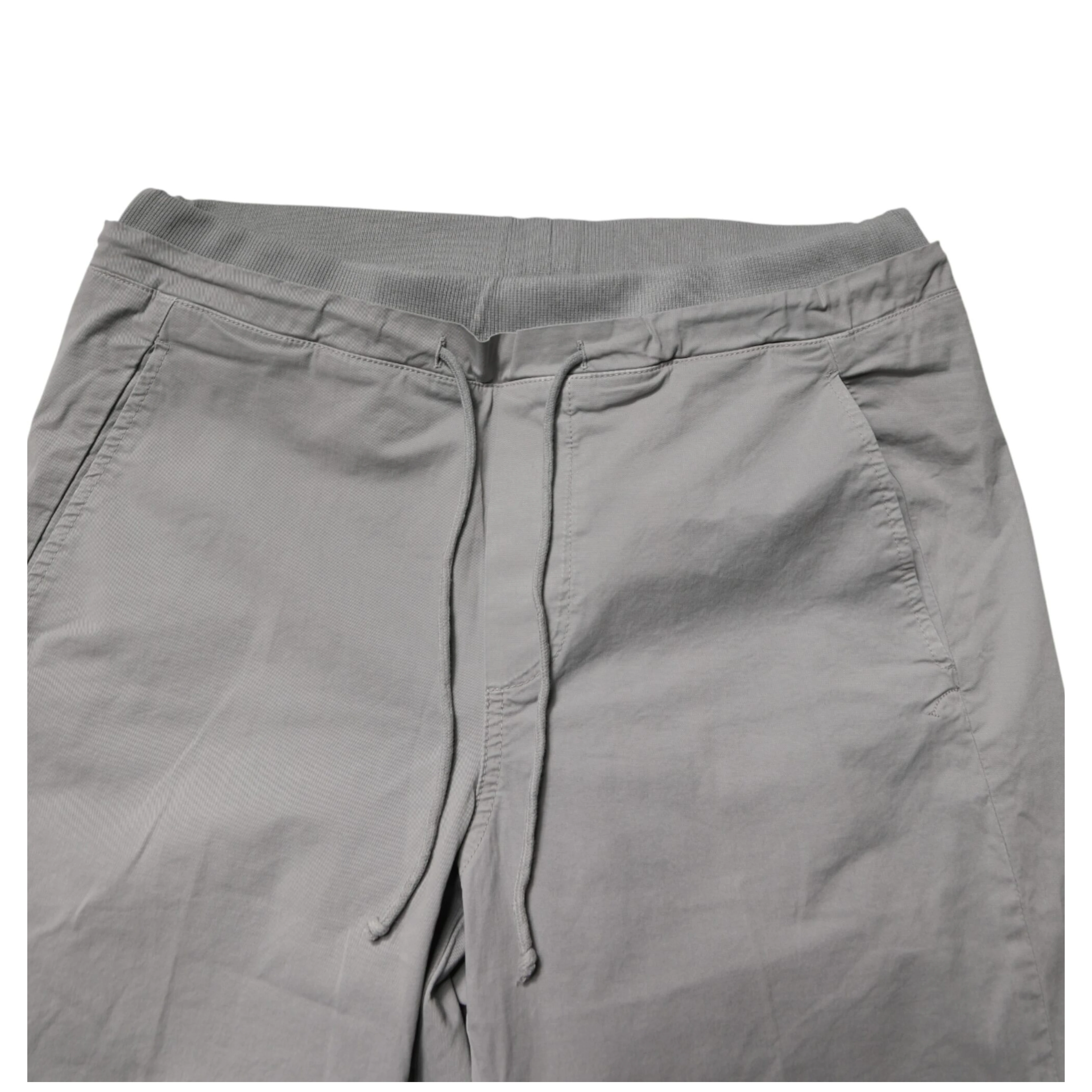 Light Gray Cotton Mid Waist Skinny Men Jogger Trouser Pants