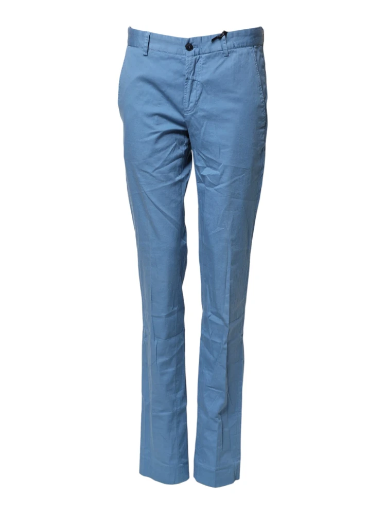 Blue Cotton Mid Waist Straight Men Denim Jeans alternative